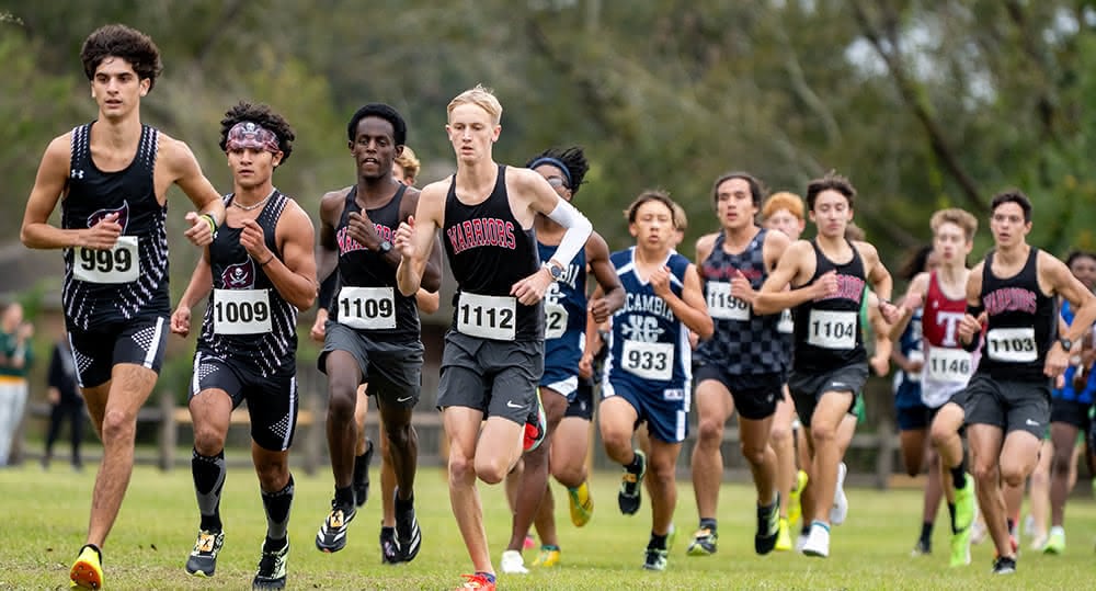 Warrior Cross Country runners