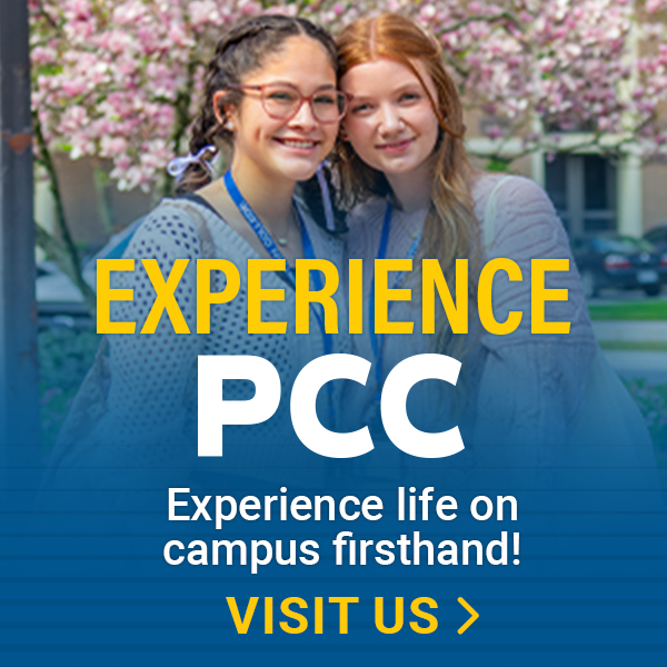 Experience PCC - Experience life on campus firsthand - Visit us