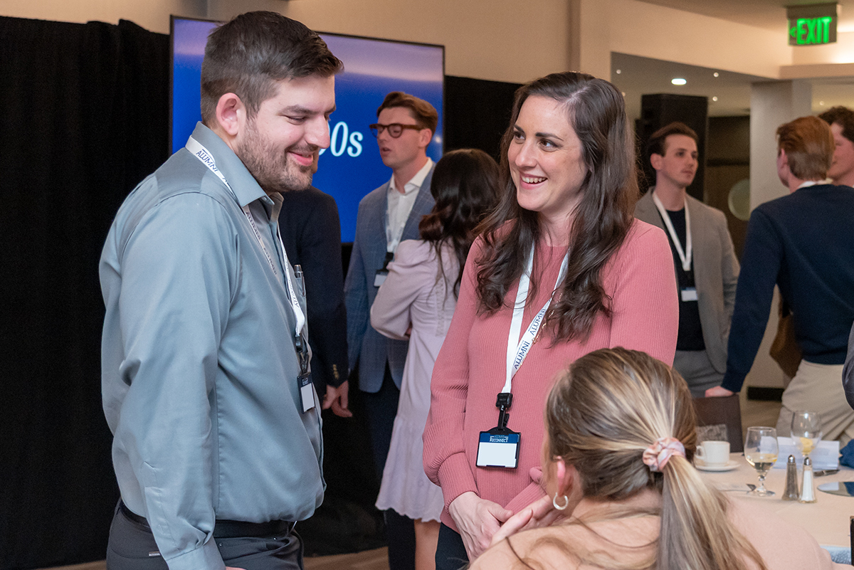 Alumni at Boston Reconnect