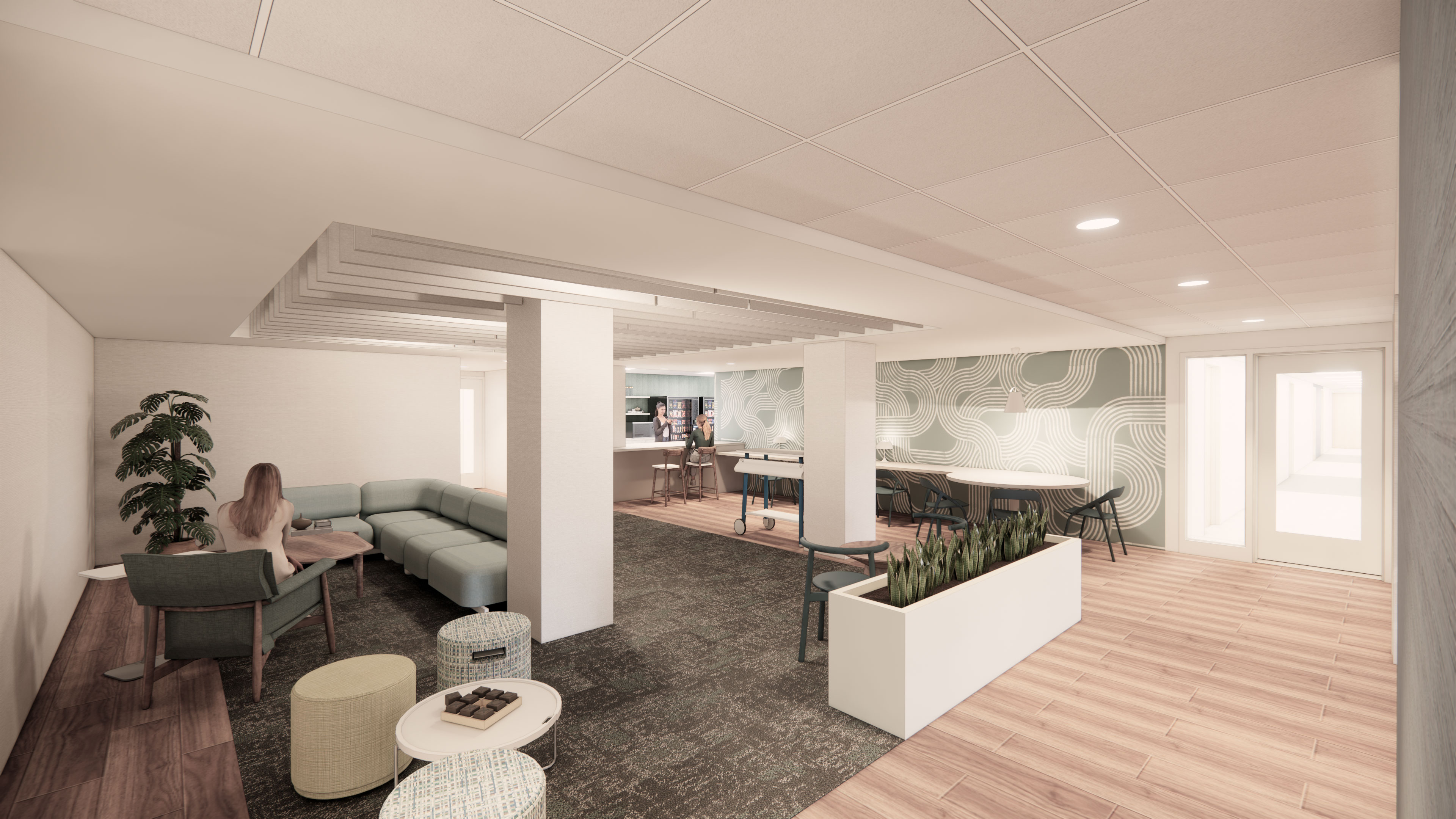 Dayroom meeting area