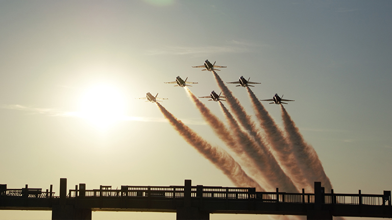 Blue Angels at Sunset