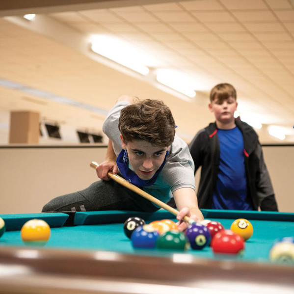 Playing pool
