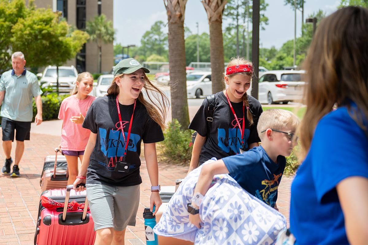 Campers Moving into Residence Halls