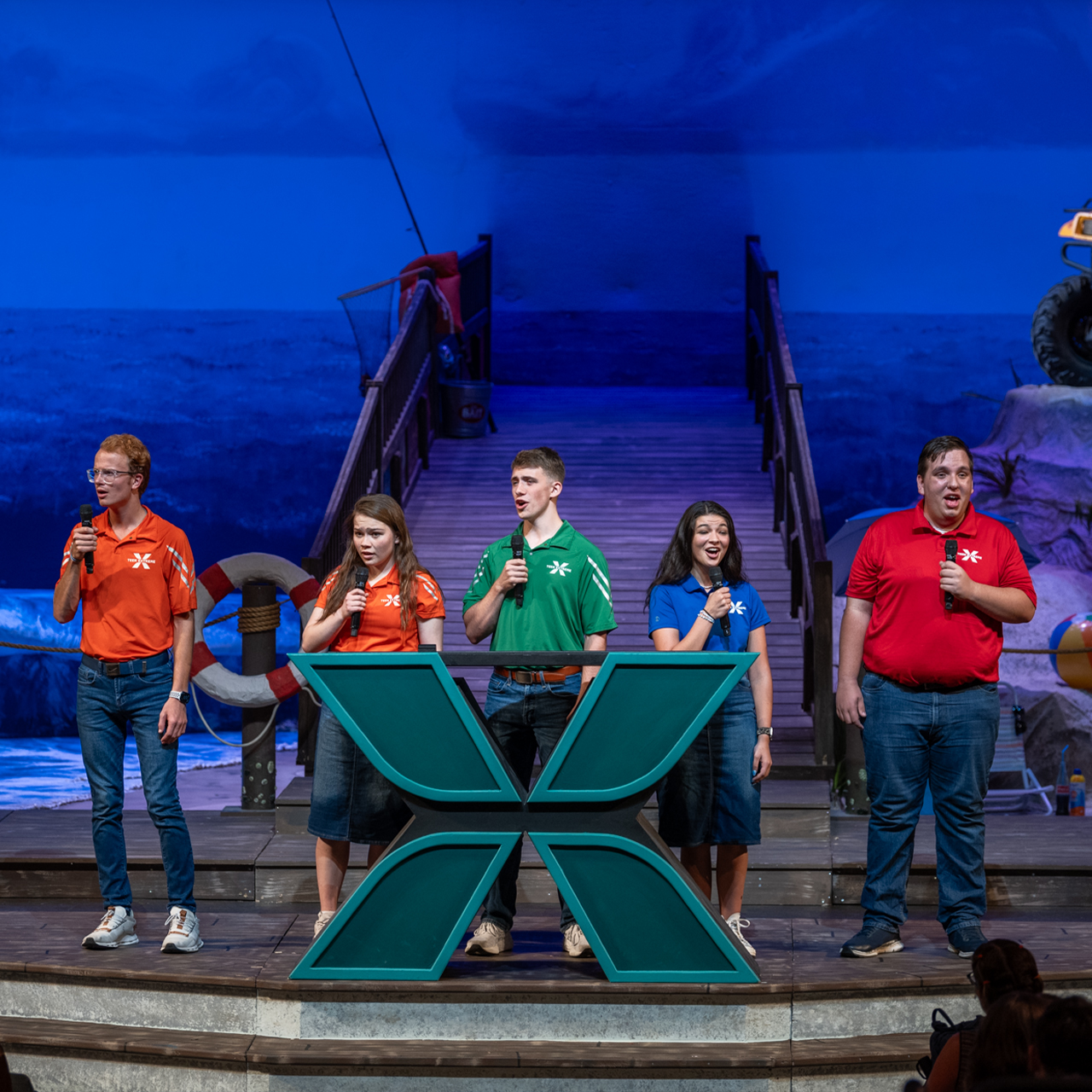 Camp Staff singing