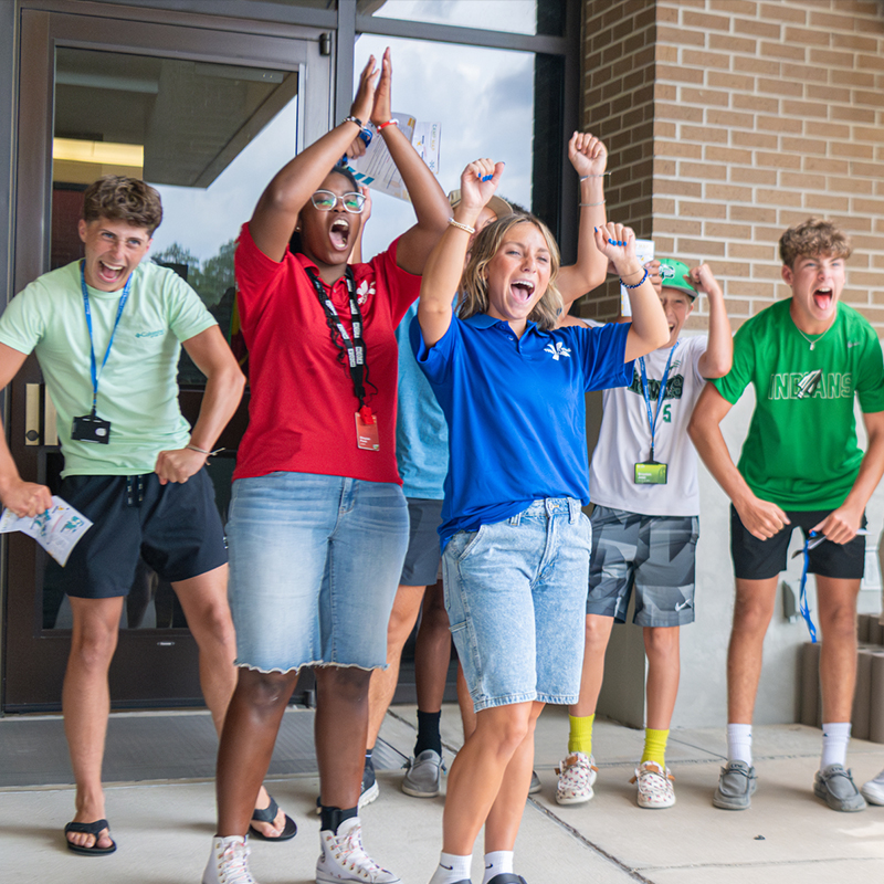 Camp Staff greeters