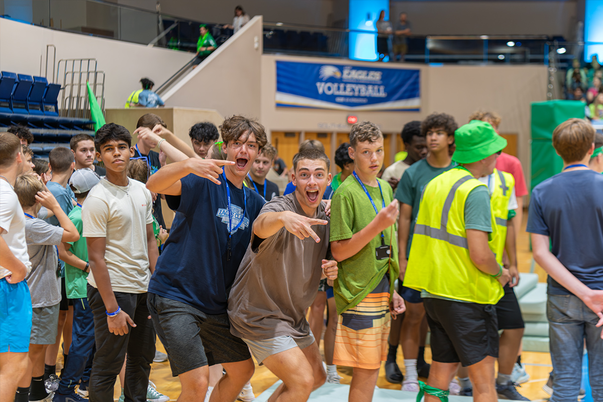 Teen Extreme Campers Posing for Picture