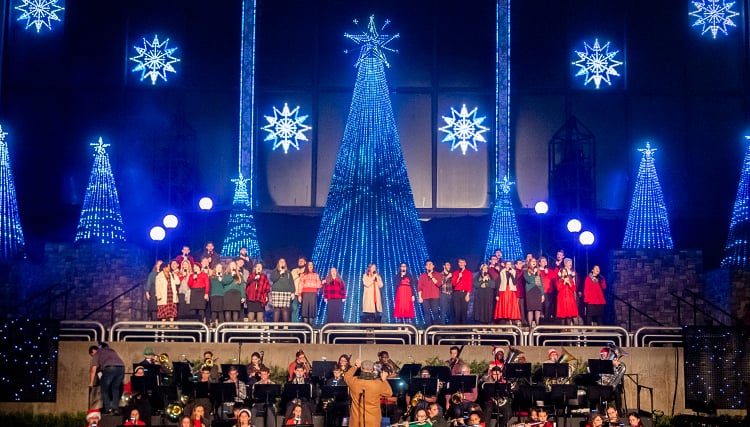 PCC Music Groups Spread Christmas Cheer During the 2025 Christmas Lights Celebration